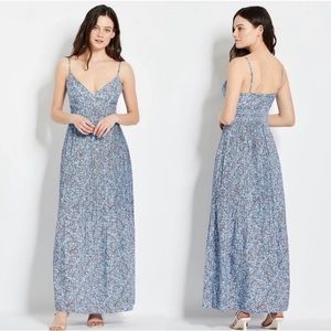 NWT NICHOLAS Susan dress in Slate Blue Thyme Print